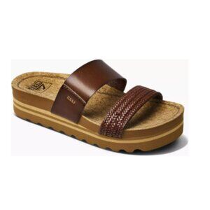 Reef Women's Cushion Vista Hi Sandals-Color: Chocolate